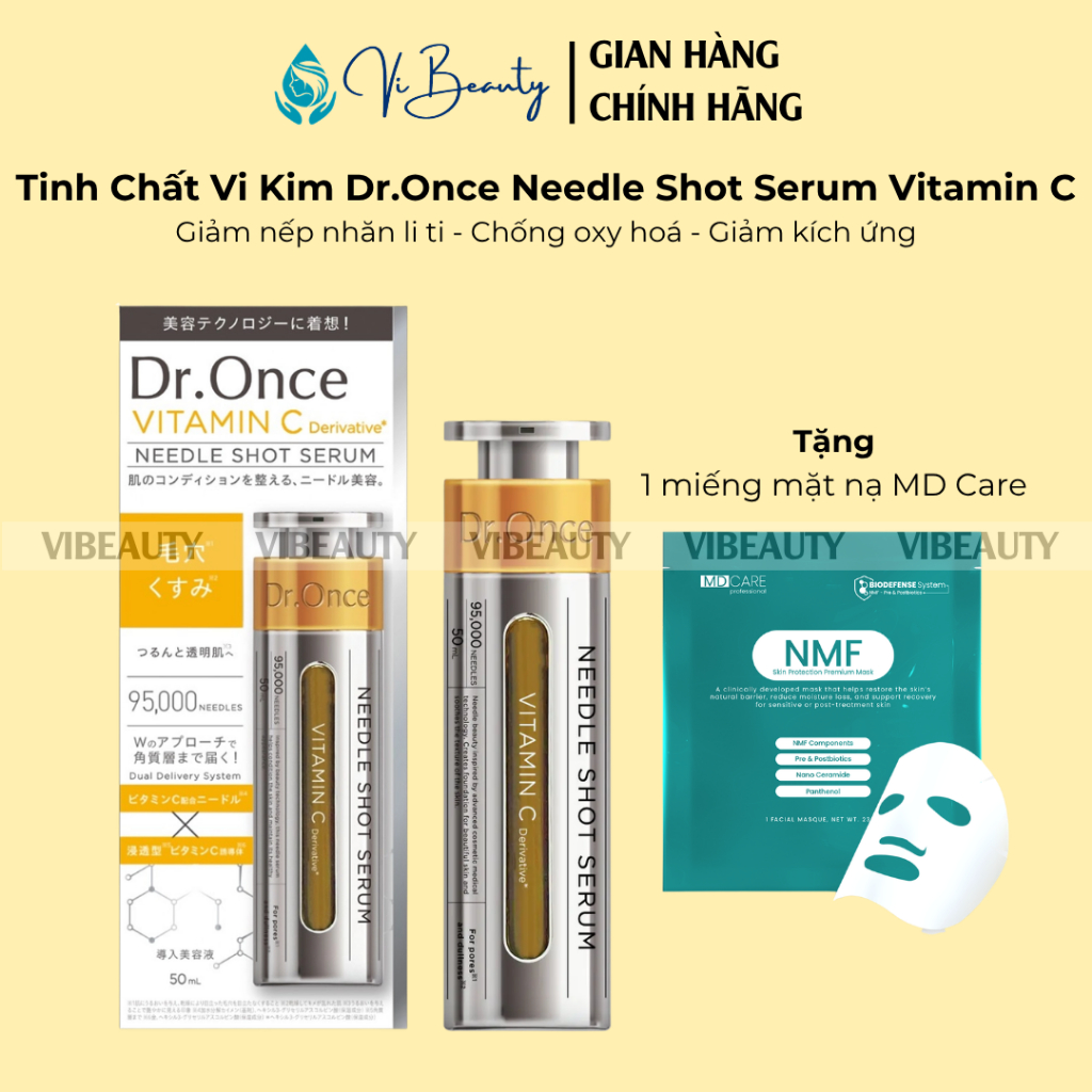Tinh Chất Vi Kim Tái Tạo Và Căng Bóng Da Dr.Once Needle Shot Serum Vitamin C 50ml