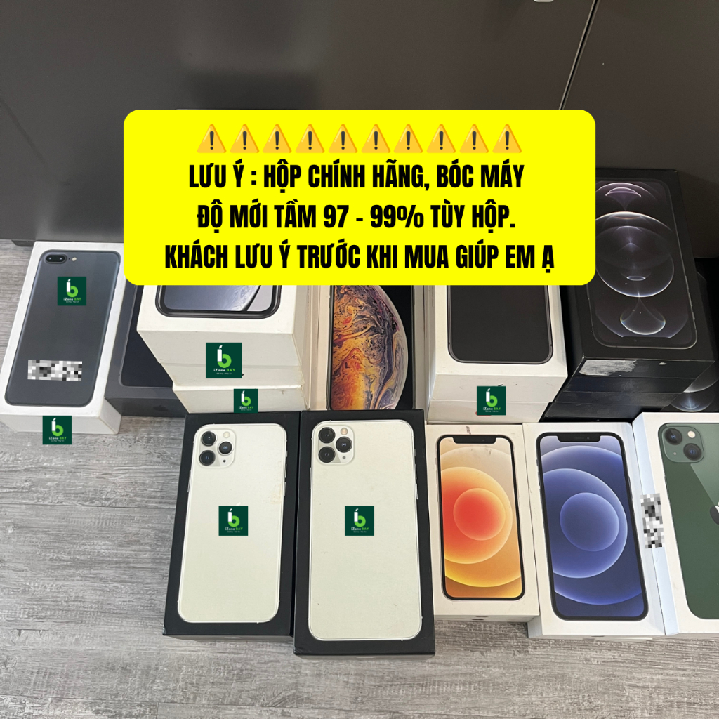 [BOX] Vỏ hộp đựng iPh0ne full mã, hàng ZIN theo máy từ 7Plus đến 16PrM