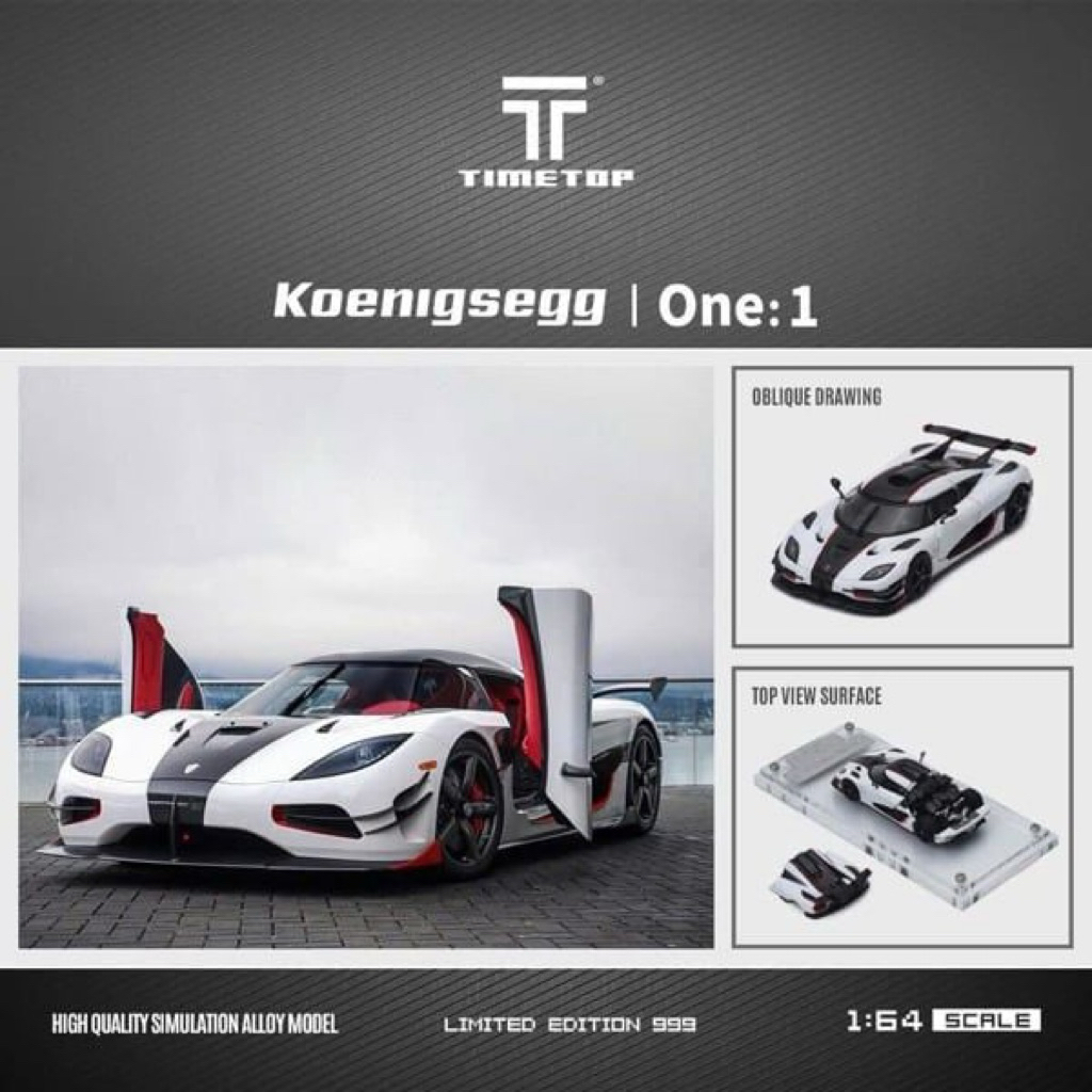 Mô Hình Siêu Xe 1:64 MotorHelix Timetop Koenigsegg One 1 New Seal Các Loại