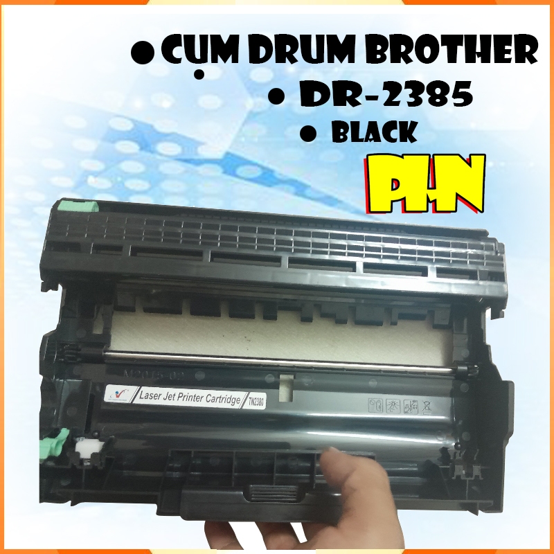 Cụm drum máy in Brother MFC L2701DN, L2701DW, L2701D, L2701 mã DR2385 có sẵn trống drum.