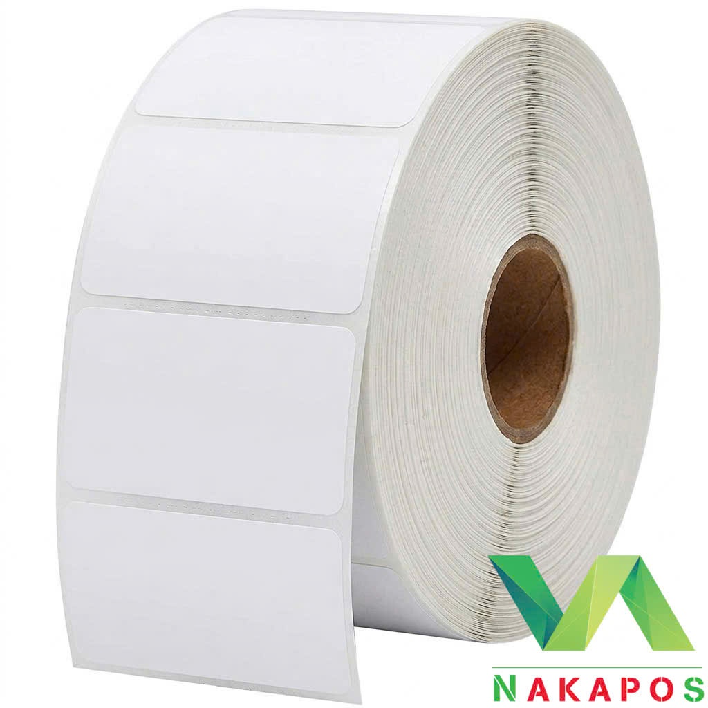 [MỸ FASSON] Cuộn 1000 Tem trà sữa 40x30mm Tem cân điện tử Tem mã vạch 40x30 Dán Được 30x40 giấy in n