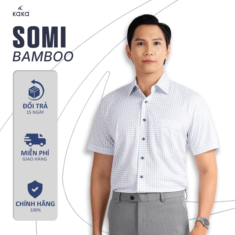 S44 Áo Sơ Mi Nam Form Classic Chất Vải Bamboo - KaKa Fashion