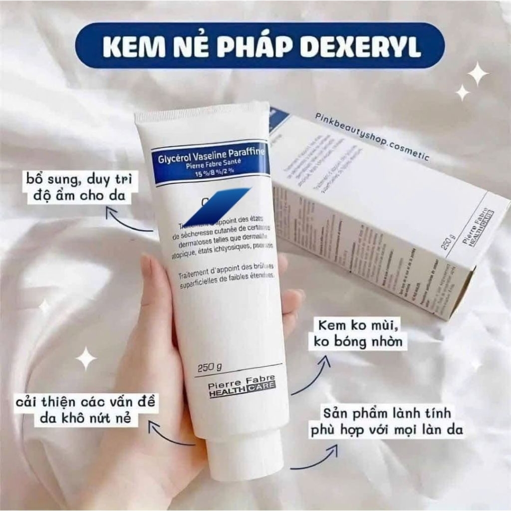 Kem dưỡng da chống nẻ chàm dexeryl Glycerol Vaseline Paraffine creme 250g