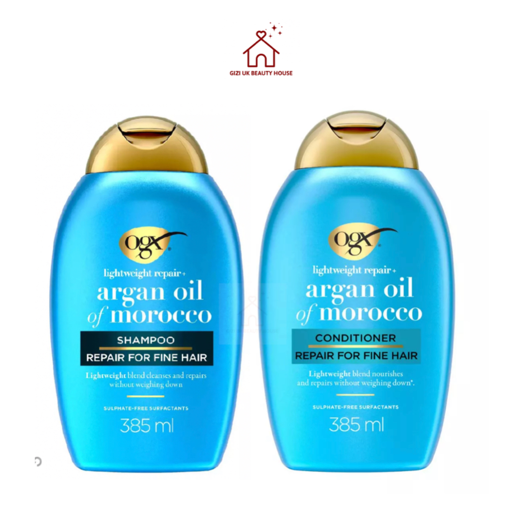 [Bill UK]  Dầu Gội OGX Argan Oil Of Morocco Lightweight Repair – Phục Hồi Tóc Khô Xơ, Hư Tổn (nội đị