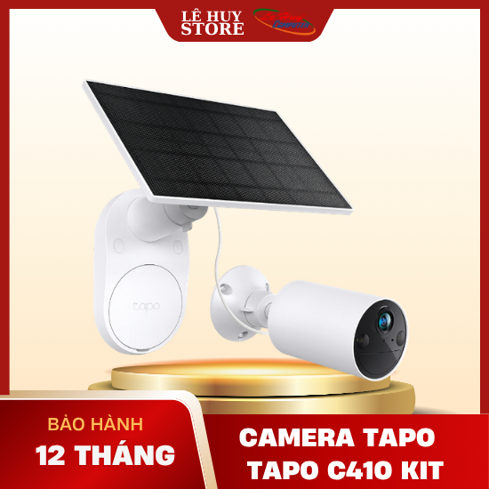 Camera Tp-Link Tapo C410 KIT Kèm Tấm Pin Camera An Ninh Năng Lượng Mặt Trời - Hàng Chính Hãng