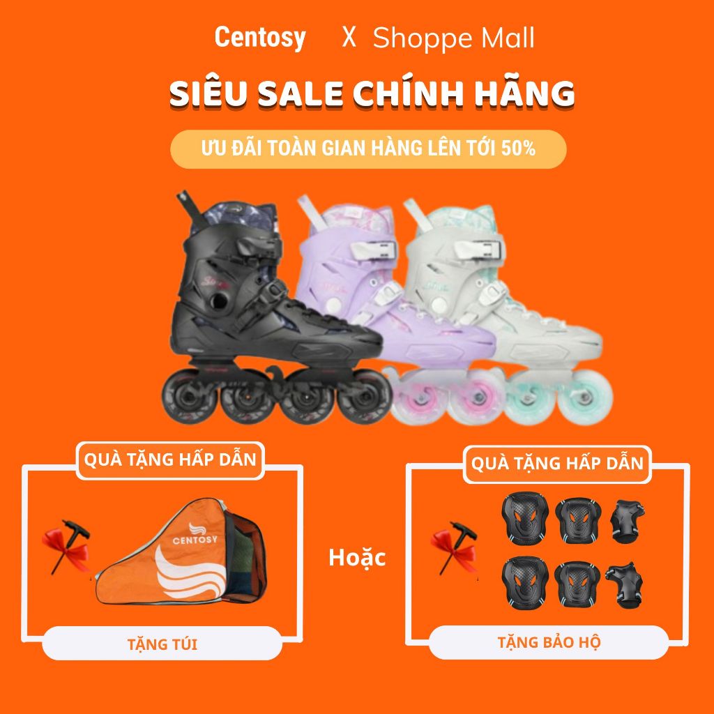 [Tặng kèm mũ hoặc bảo hộ] Giày patin người lớn Flying Eagle X3 Pro, Frame Ego hình chim đại bàng tun