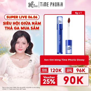 [VHL x Time Phoria] Son tint bóng Time Phoria Glossy Tint 4g