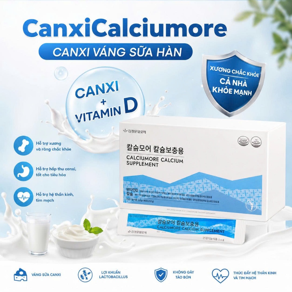 [Hoả tốc HCM] Bột Váng Sữa Canxi Hữu Cơ Hàn Quốc KJM ALOE Hỗ Trợ Tăng Cao, Xương Chắc Khỏe