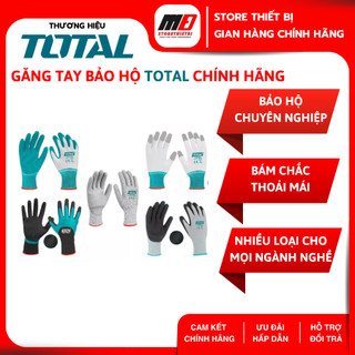 Găng tay bảo hộ total chính hãng – găng dệt kim, nitrile, latex, pu, chống cắt