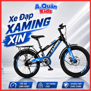 Xe đạp địa hình thể thao Xaming Nam giảm sóc trước cho bé 7-15 tuổi Size 20-22-24inh