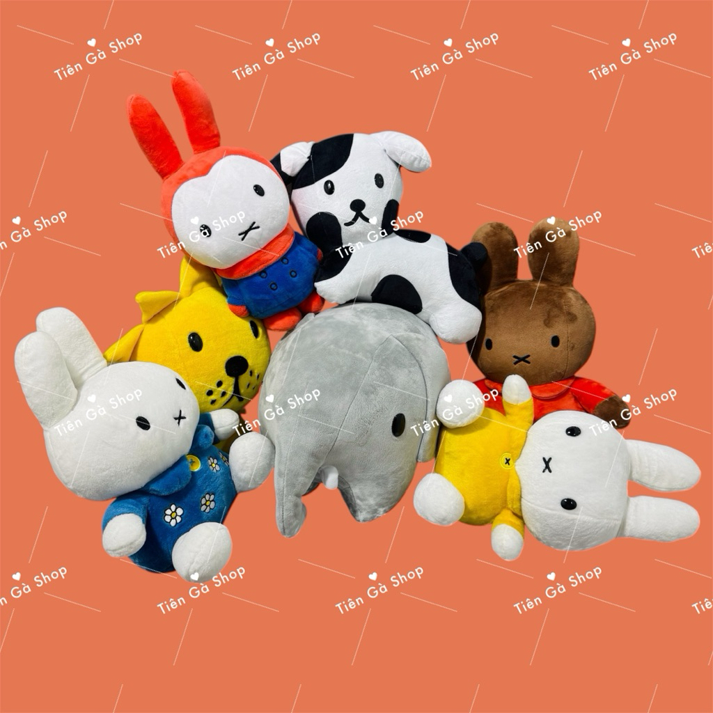 Gấu bông thỏ miffy và những người bạn