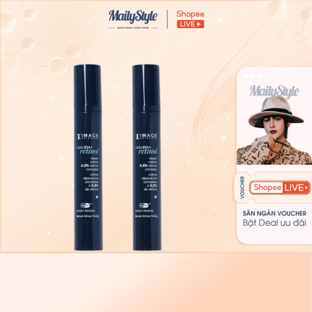H43_Kem Dưỡng Phục Hồi Da Image Ageless+ Retinol Repair Crème 0.3% Complex 14.2g