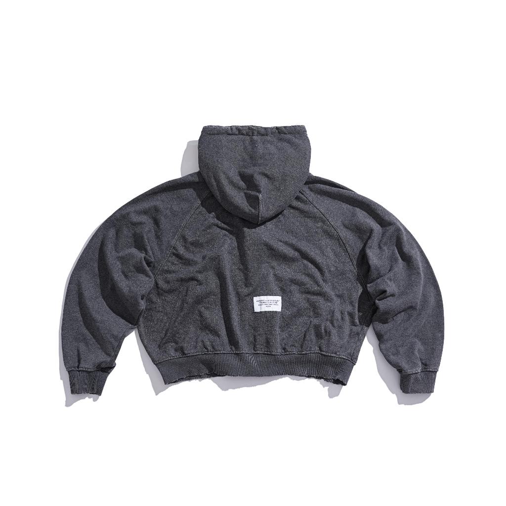 ARTIFACT WASH HOODIE ZIP - Áo khoác chân cua wash logo kim loại Whose Studio | BigBuy360 - bigbuy360.vn