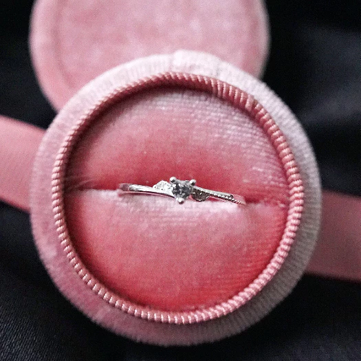 Nhẫn bạc Ý S925 đính đá trái tim Cupid Asimi Sweet Heart NA30 6