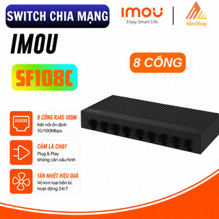 [XÃ KHO] Bộ Chia Mạng Imou SF108C Switch 8 Cổng 100M