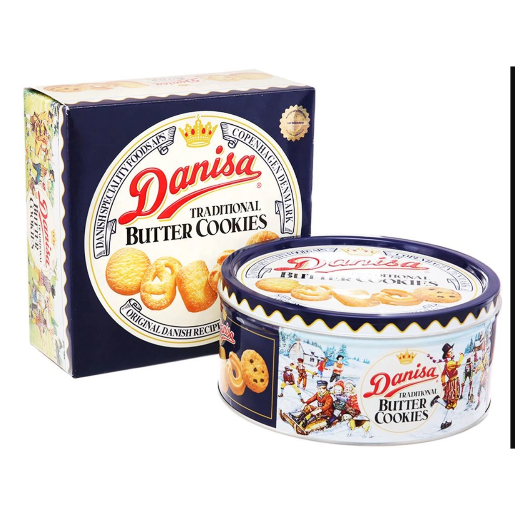 Bánh quy bơ Danisa hộp 454g loại hộp thiếc
