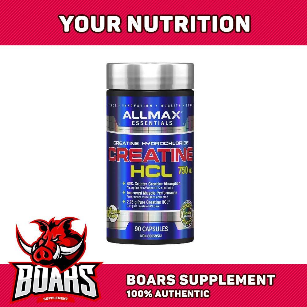 Allmax Essentials Creatine HCL (90 Capsules) - Thực Phẩm Bổ Sung Cho Vận Động
