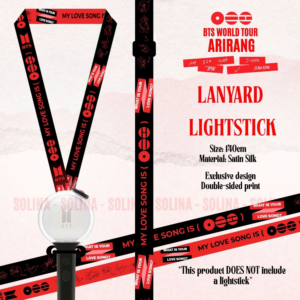 Dây Đeo Lightstick BTS, Dây Đeo Kpop Thần Tượng BTS