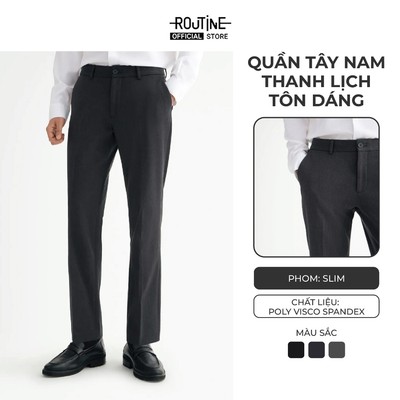 Quần Tây Dài Nam Form Slim - Routine 10S25PFO012
