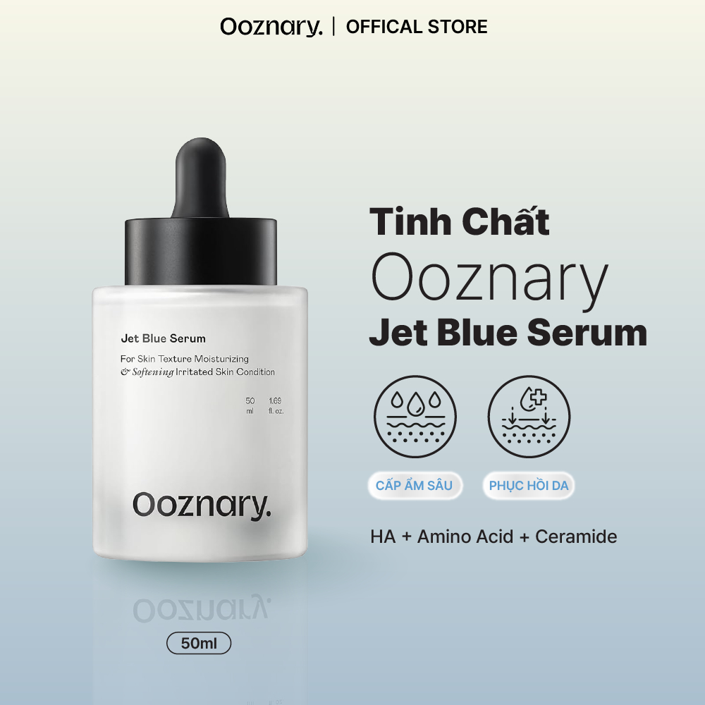 Tinh chất Ooznary Jet Blue Serum 50ml củng cố hàng rào bảo vệ da