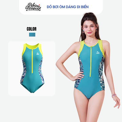 Đồ bơi một mảnh nữ sát nách ôm dáng đi biển - Bikini Passport - BS567_HOT