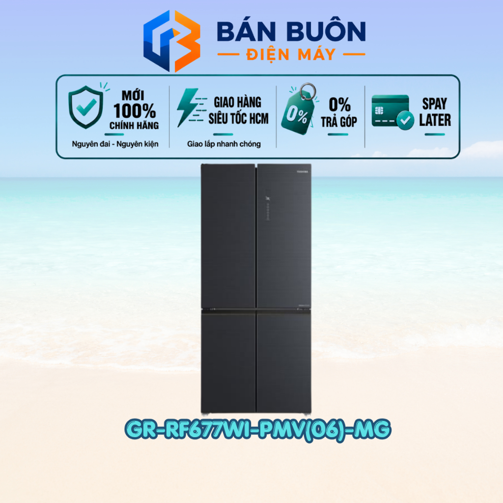 GR-RF677WI-PMV(06)-MG | Tủ lạnh Toshiba Inverter 515 lít Multi Door GR-RF677WI-PMV(06)-MG