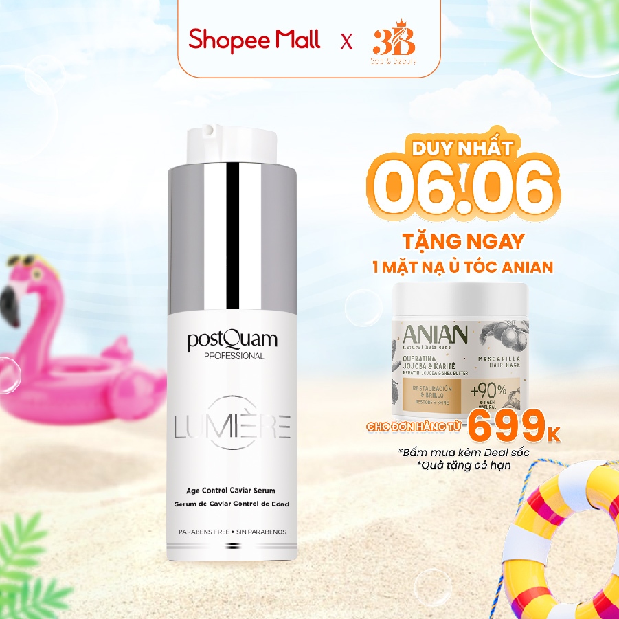 Tinh Chất Dưỡng Serum Cấp Ẩm Và Làm Sáng Da POSTQUAM Lumiere Age Control Caviar Serum  30ml Q28