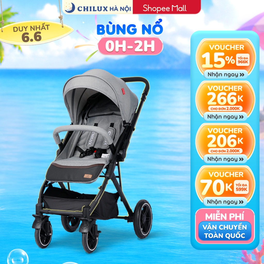 Xe đẩy 2 chiều cho bé Chilux K3 - An toàn, Hiện đại, Tiện lợi