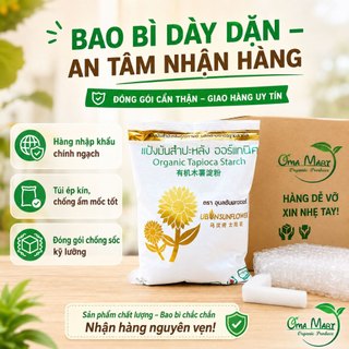 Tinh Bột Năng Hữu Cơ Ubon Thái Lan 400g - Làm bánh, nấu chè, tạo độ sánh mịn cho súp