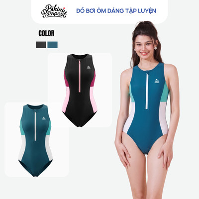 Đồ bơi một mảnh nữ sát nách ôm dáng tập luyện - Bikini Passport - BS550_CN