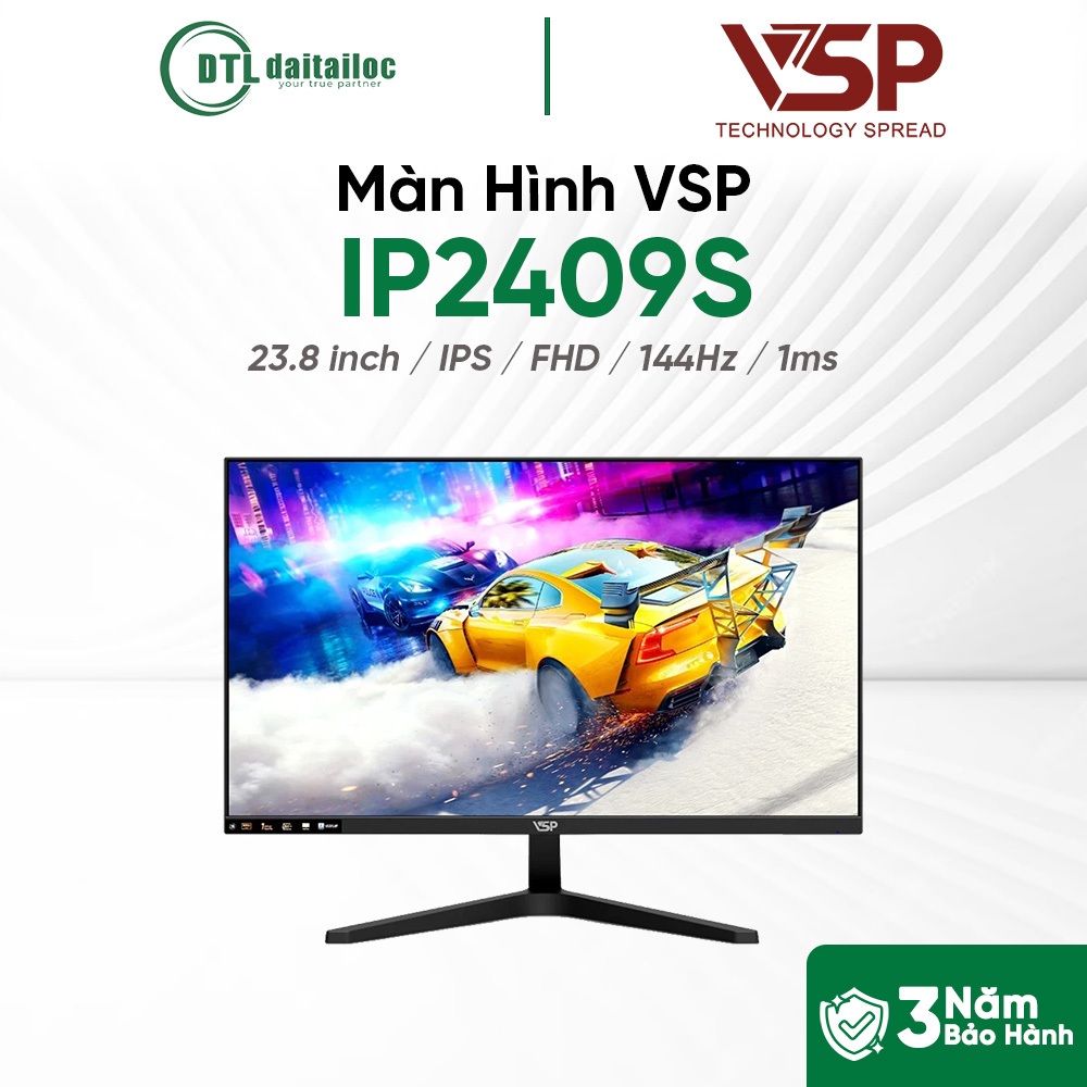 Màn Hình VSP IP2409S 23.8 inch IPS FHD 144Hz 1ms 99% sRGB | Chính Hãng | Bảo Hành 36 tháng