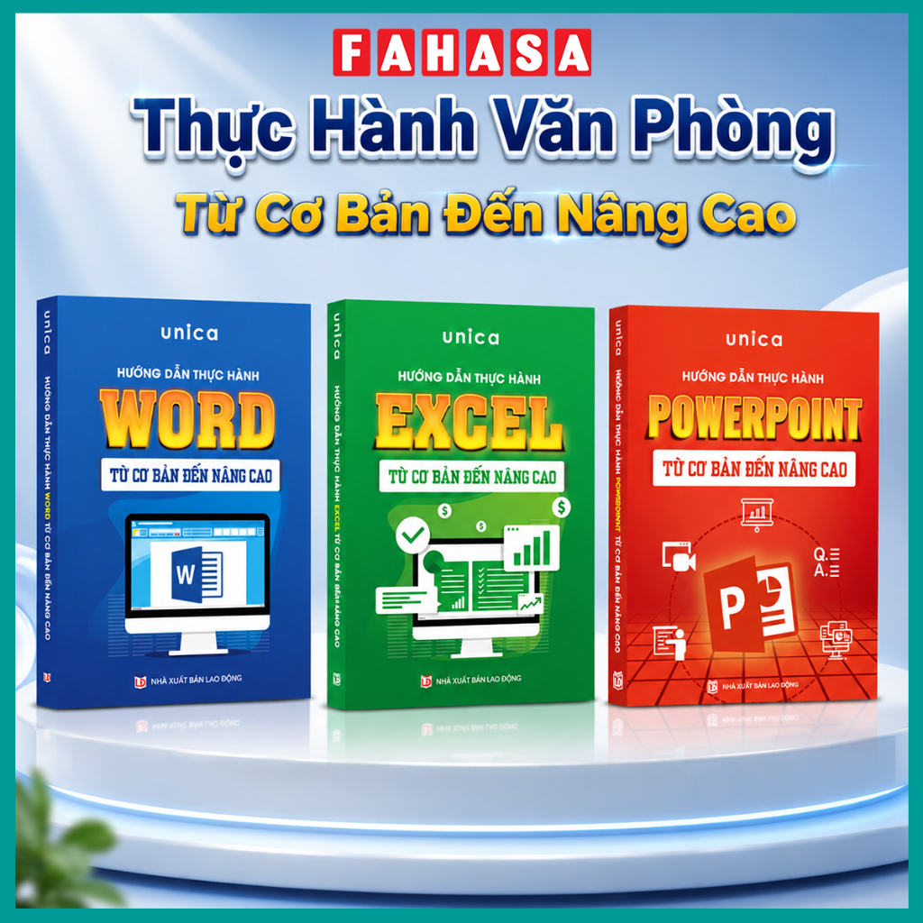 Sách Hướng Dẫn Thực Hành Word - Powerpoint - Excel Từ Cơ Bản Đến Nâng Cao