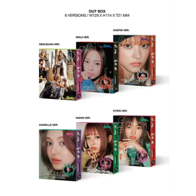 Album NewJeans OMG Ditto Message Card Ver Minji Haerin Nguyên Seal Chính Hãng Kpop Bunnies
