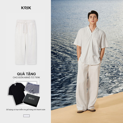 [KRIK x Bình An] Quần Jogger Nam KRIK Form Loose Chất Liệu Cao Cấp Thiết Kế Melange Hiện Đại QK6585