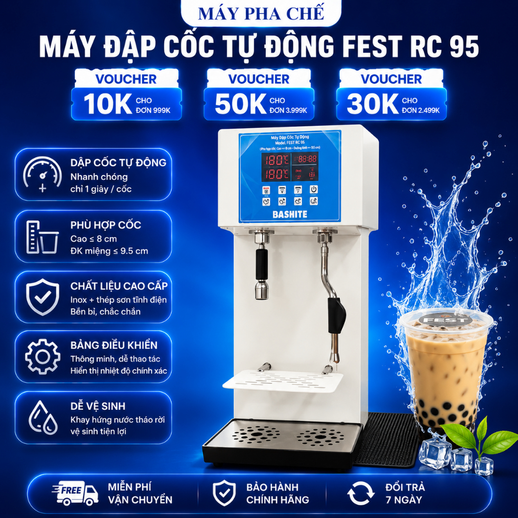 Máy sục nóng áp suất cao BASHITE 1 đầu sục 1 đầu máy nước siêu tốc kèm sục nóng tự cấp và đun nước t