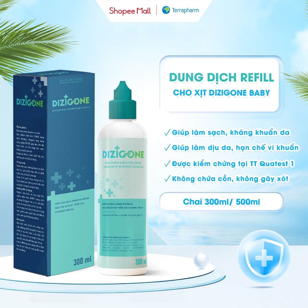 Dung dịch kháng khuẩn DIZIGONE dành cho chai xịt kháng khuẩn DIZIGONE Baby
