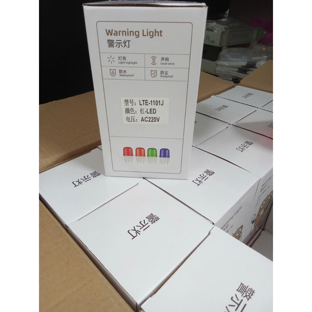 Đèn báo quay LTE-1101J ( Có Còi Báo -  Màu đỏ) 12V - 24V -220V