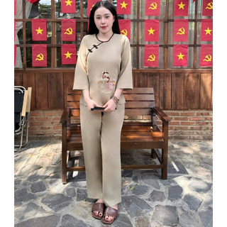 Sò Tâm Kate Lụa # Đồ Bộ Nữ Đi Chùa