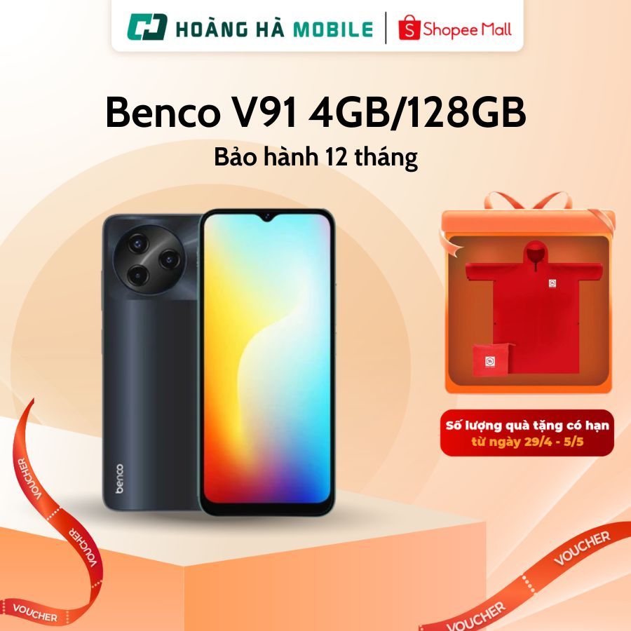 [Outlet S1] Điện thoại di động Benco V91 - 4GB/128GB - Chính hãng (Nguyên Seal Chưa Active)