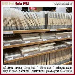 [Pick | Order] MUJI | Sổ Còng MUJI | Binder MUJI | Sheet MUJI | Pocket MUJI | Giấy Refill MUJI ||