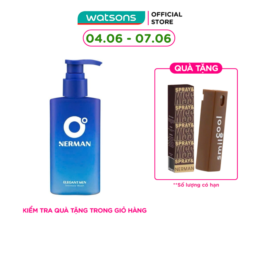 Dung Dịch Vệ Sinh Nam Nerman 0 Độ Hương Nước Hoa Cao Cấp 100ml