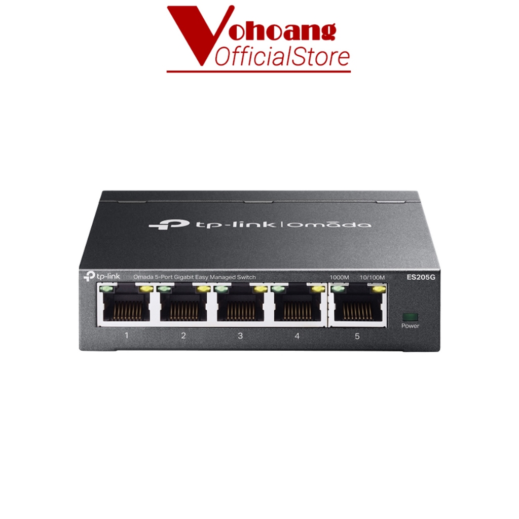 Switch doanh nghiệp TP-Link Omada ES208G - 8 Cổng Gigabit Switch Quản Lý Tập Trung, Vỏ Kim Loại Bền