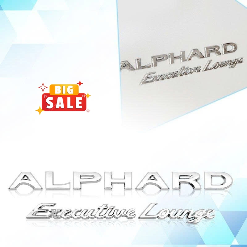 Chữ Nổi Alphard Executive Lounge Dán Đuôi Xe Toyota Alphard - Tem Chữ Alphard Executive Lounge