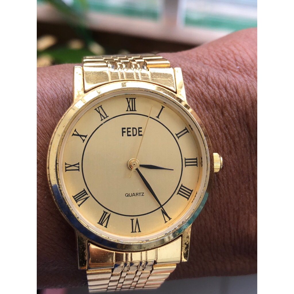 FEDE Nhật Bản,size 34,unisex,mặt dây mạ vàng 24k đẹp,mới trên 95%