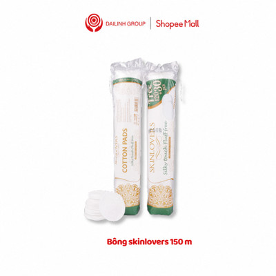 Combo 2 gói bông tẩy trang skinlovers 150 miếng  mềm mịn, thấm hút nhanh