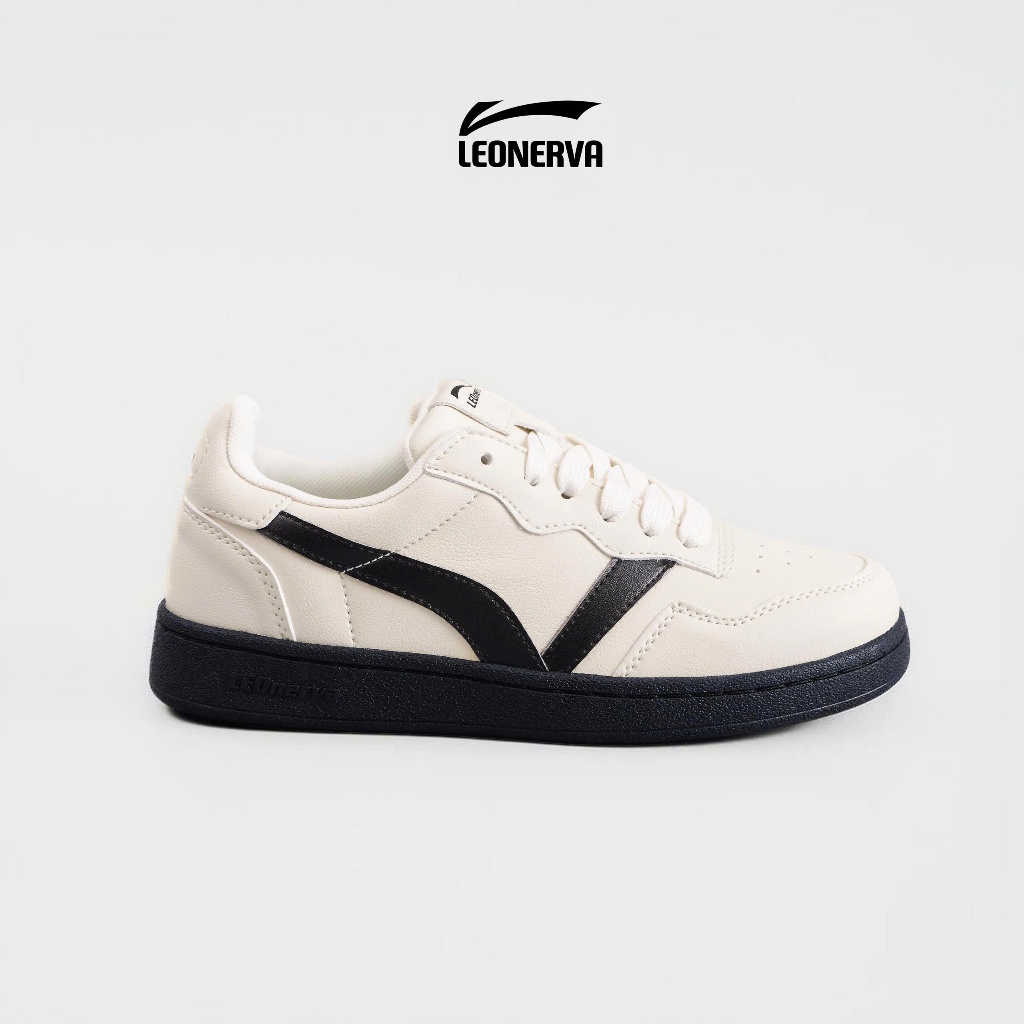 Giày Sneaker Unisex LEONERVA 808 VS1 - Be Đế Đen