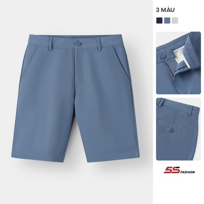  Quần Short Kaki Nam 5S FASHION Trơn Basic Phom Slimfit Trẻ Trung M0QSK26011