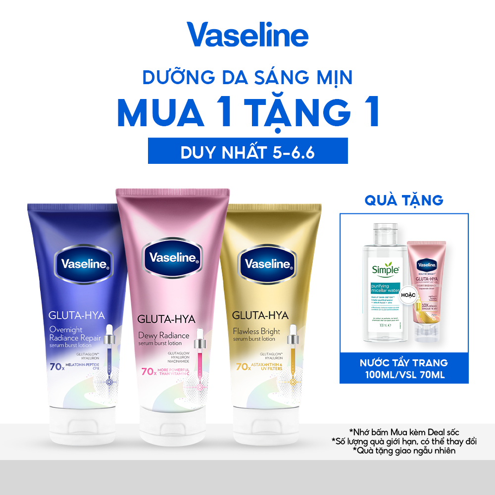 Serum Vaseline Gluta-Hya Dưỡng Da Sáng Mịn Sau 5 Ngày 300ML (bao bì tùy đợt nhập hàng) | BigBuy360 - bigbuy360.vn