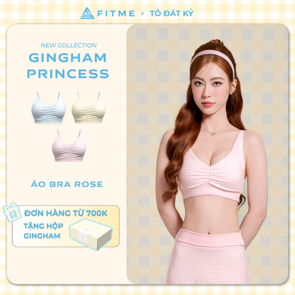 Áo bra tập gym, pilates, yoga nữ Fitme Rosy SL nâng ngực thoáng khí tôn dáng BRSL01
