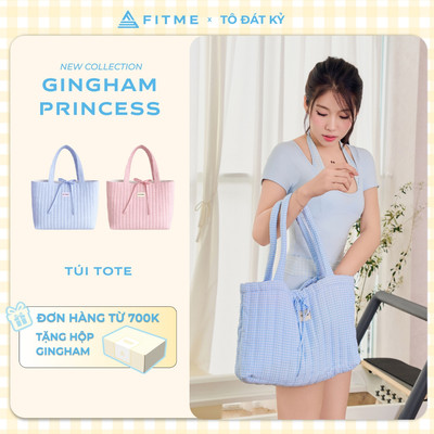 Túi Tote Fitme SL chần bông nút gài họa tiết xinh xắn BASL01